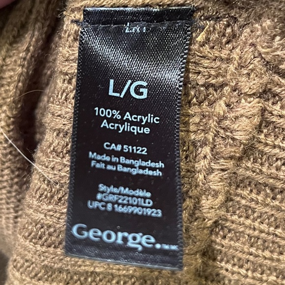 George-Brown Knit Poncho Sweater - Picture 4 of 5